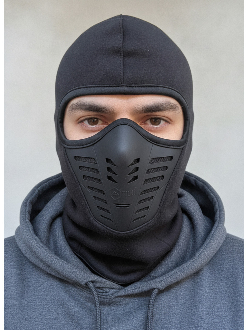 Go Adventure High-Performance Black Hooded Balaclava with V-